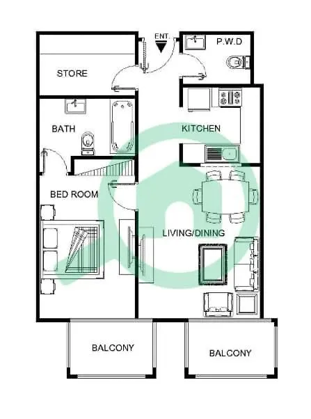 Heart-Captivating 1 Bedroom In Hanover Square Dubai Apartment